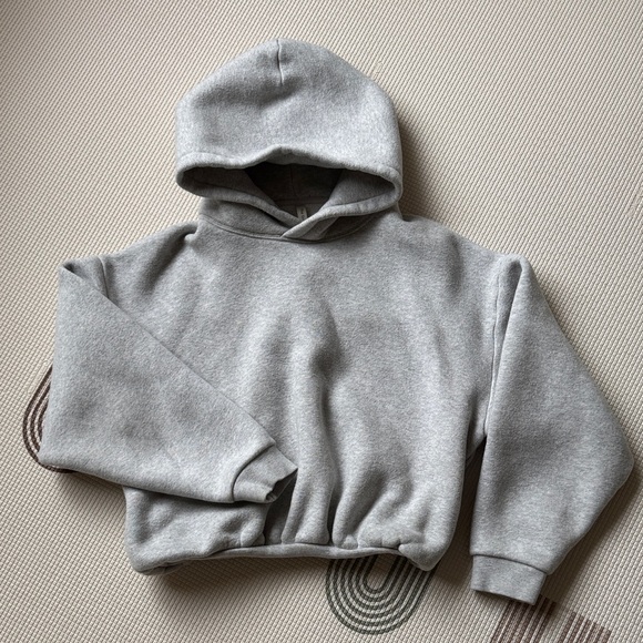 Aritzia Tops - Aritzia Babaton Light Gray Fleece-Lined Hoodie